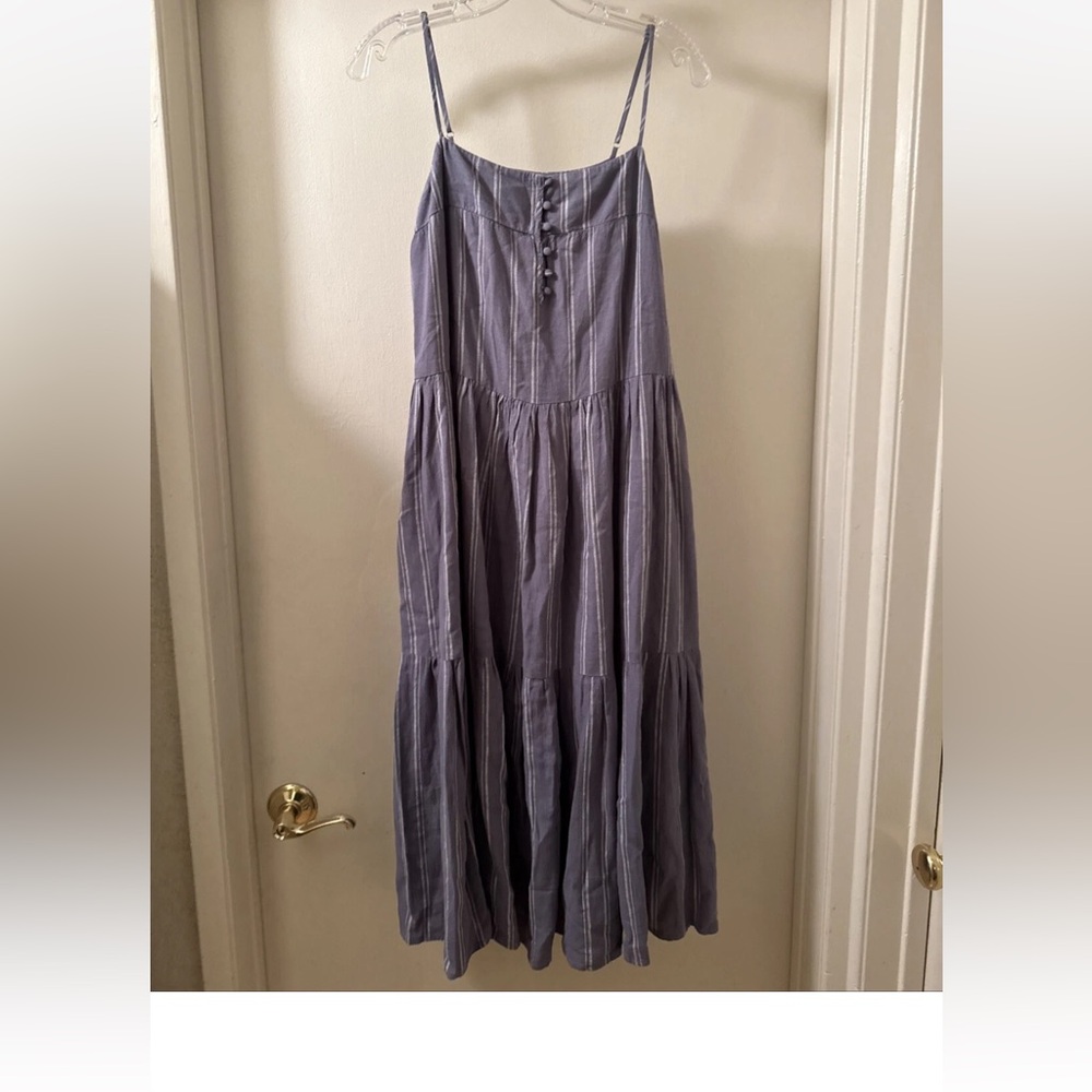 Z Supply | Waverly Stripe Maxi Dress, Worn Indigo xs - Picture 10 of 10